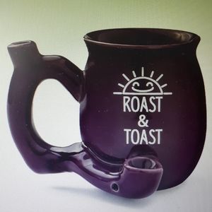 Premium coffee/tea mug with hollow pipe attached.